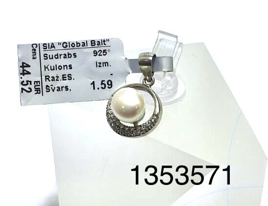 Sudraba kulons ar pērli -60%