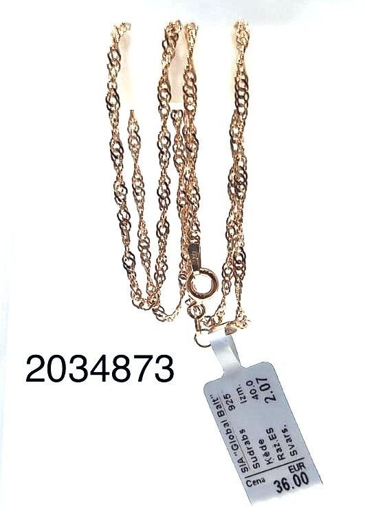 Sudraba ķēde 40 cm