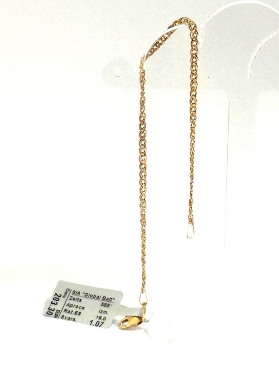Золотой браслет 16 cm