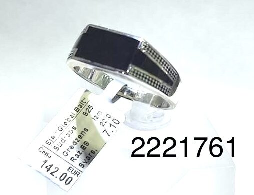 Sudraba gredzens (vīriešu) 22.0 izm.
