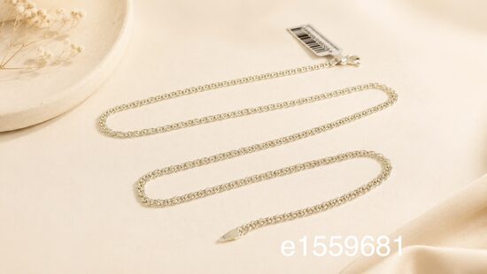 Sudraba ķēde 50,55 cm -65%