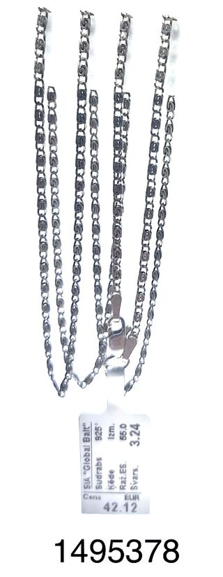 Sudraba ķēde 55 cm