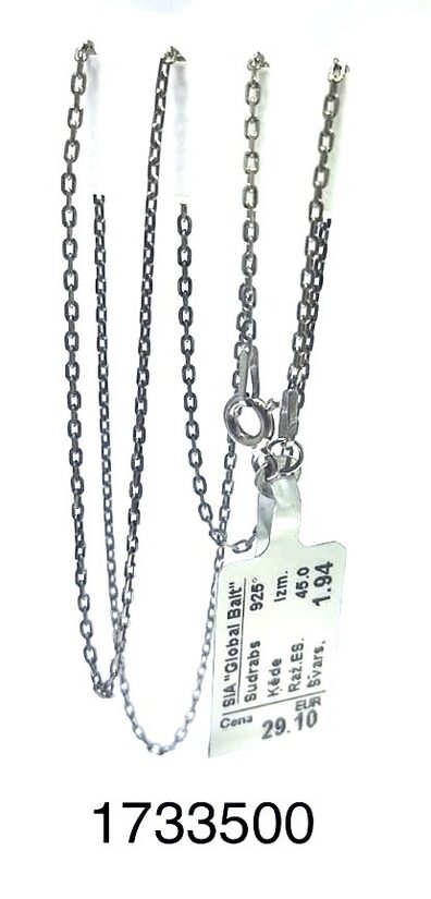 Sudraba ķēde 45 cm