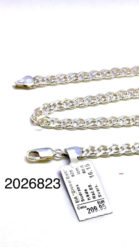 Sudraba ķēde 60 cm