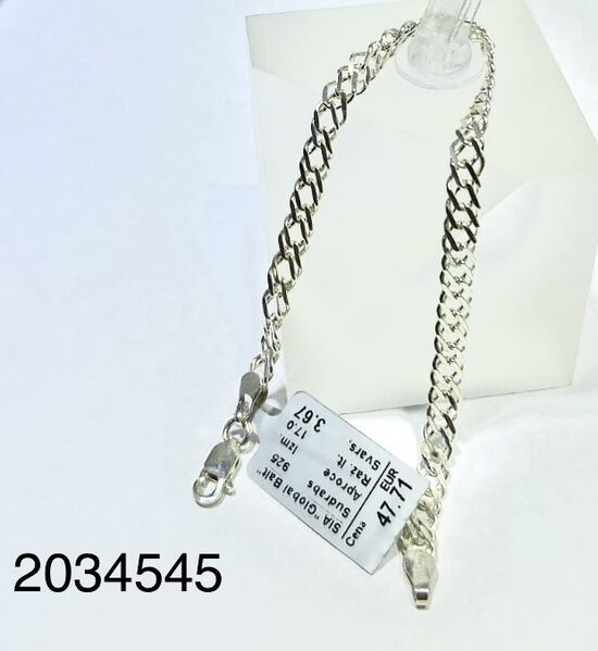 Sudraba aproce 17 cm