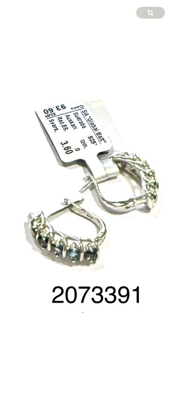 Sudraba auskari ar london topāziem 