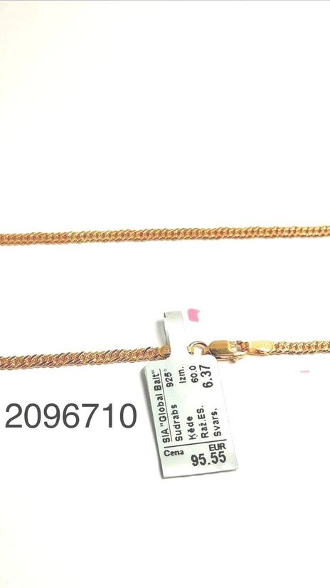 Sudraba ķēde 60 cm