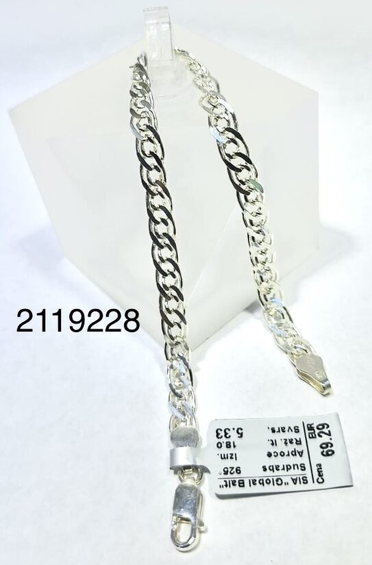 Sudraba aproce 18 cm