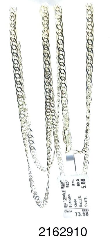 Sudraba ķēde 60 cm