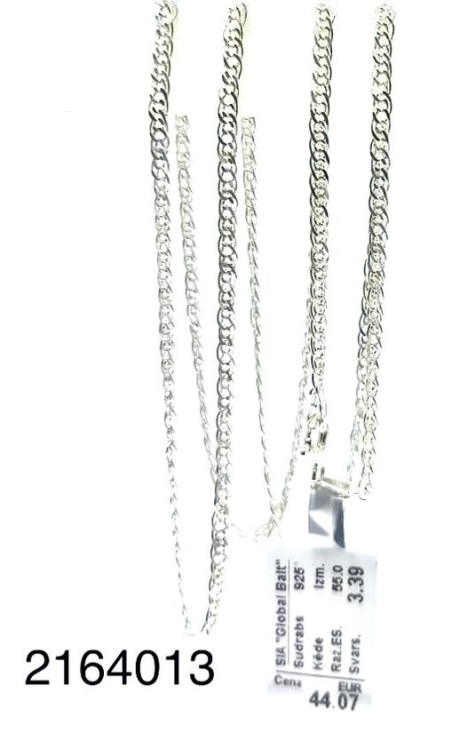 Sudraba ķēde 55 cm