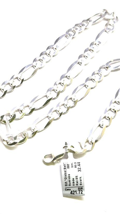 Sudraba ķēde 50 cm