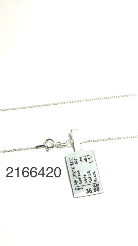 Sudraba ķēde 45 cm