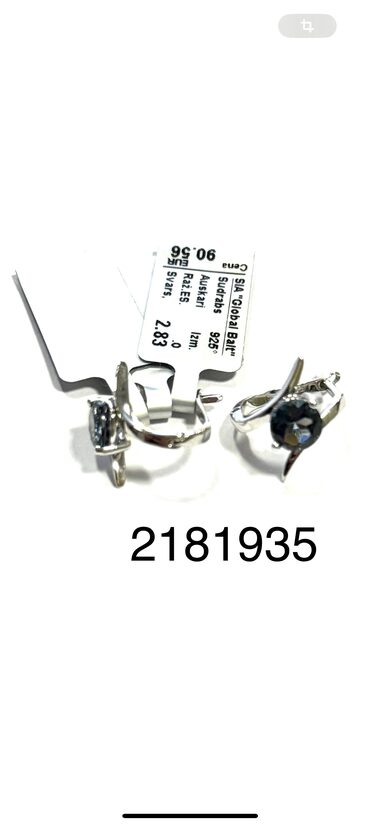 Sudraba auskari ar london topāziem