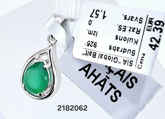 Sudraba kulons ar ahātu -60%