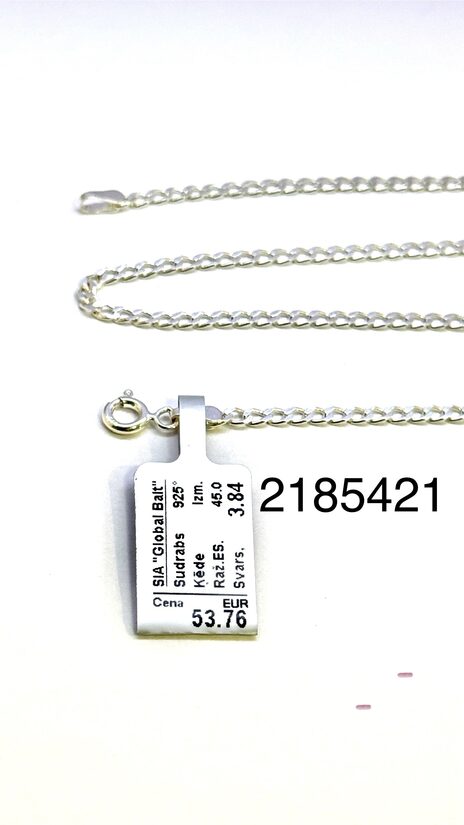 Sudraba ķēde 45 cm