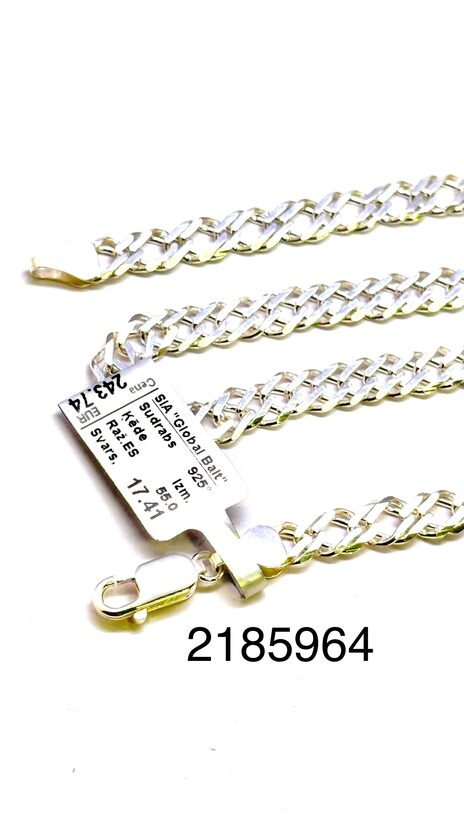 Sudraba ķēde 55 cm