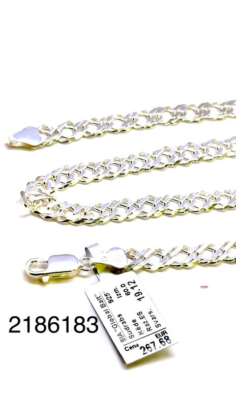 Sudraba ķēde 60 cm