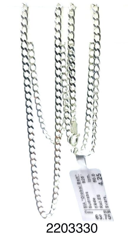 Sudraba ķēde 50 cm