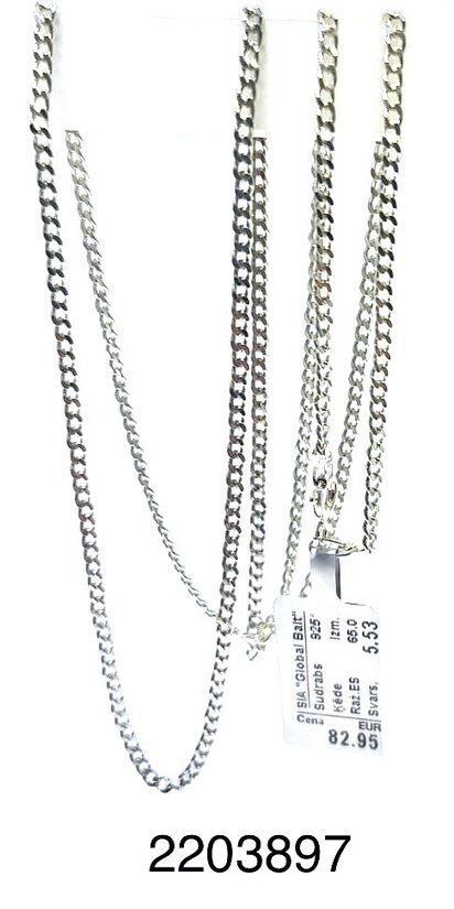 Sudraba ķēde 65 cm