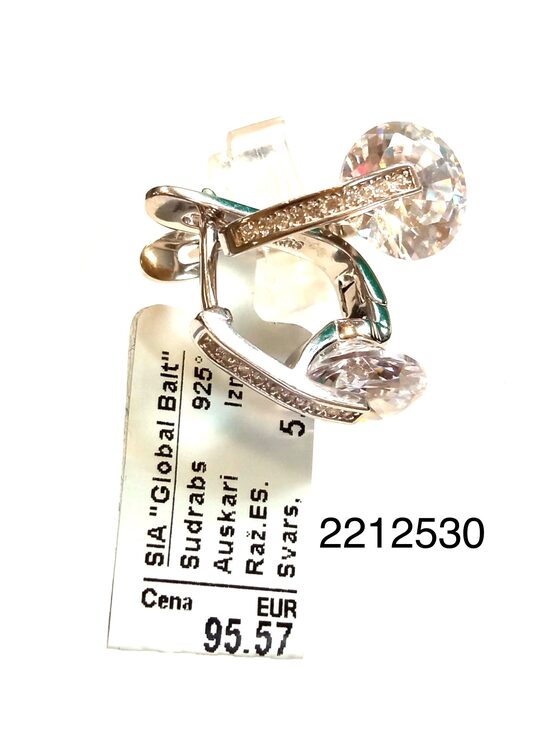 Sudraba auskari - 60%