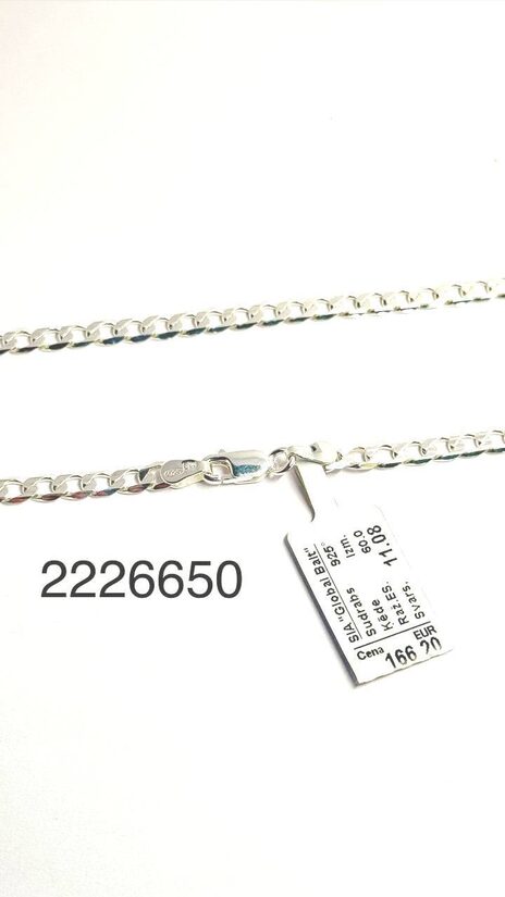 Sudraba ķēde 60 cm