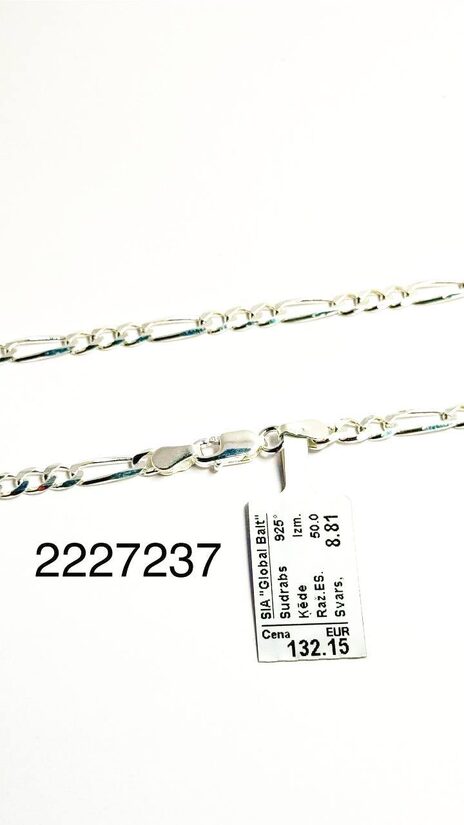 Sudraba ķēde 50 cm
