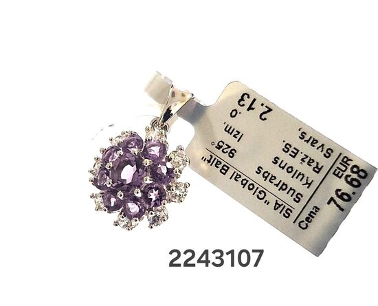 Sudraba kulons ar ametistu -60%