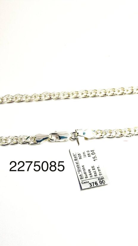 Sudraba ķēde 55 cm