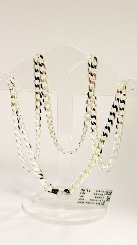 Sudraba ķēde 55 cm