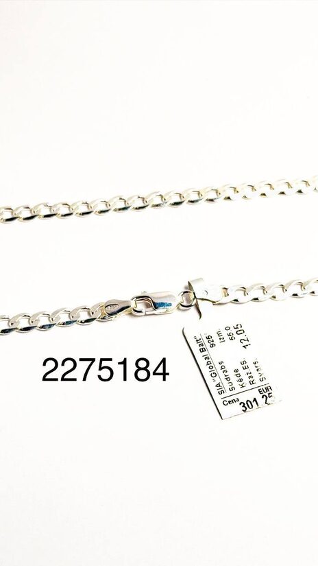 Sudraba ķēde 55 cm