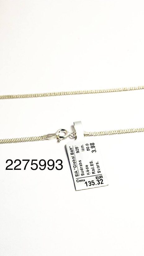 Sudraba ķēde 50 cm