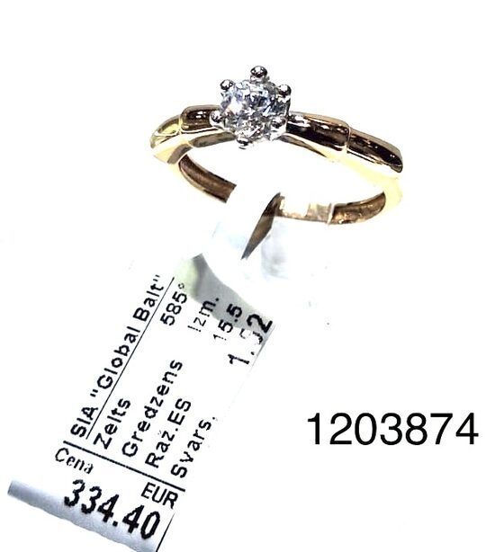Zelta gredzens 15.5 izm -25%