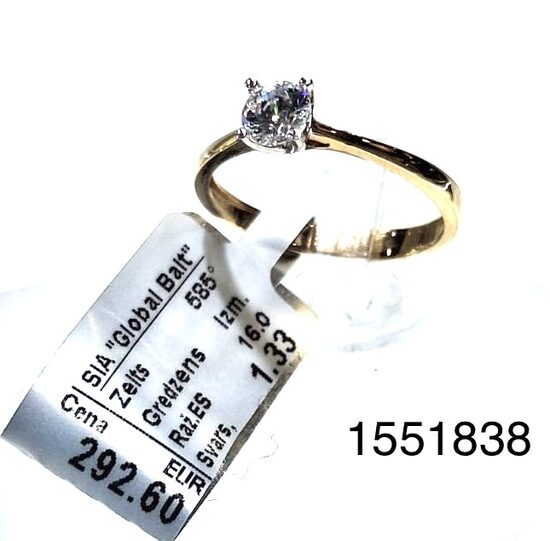 Zelta gredzens 16 izm -25%
