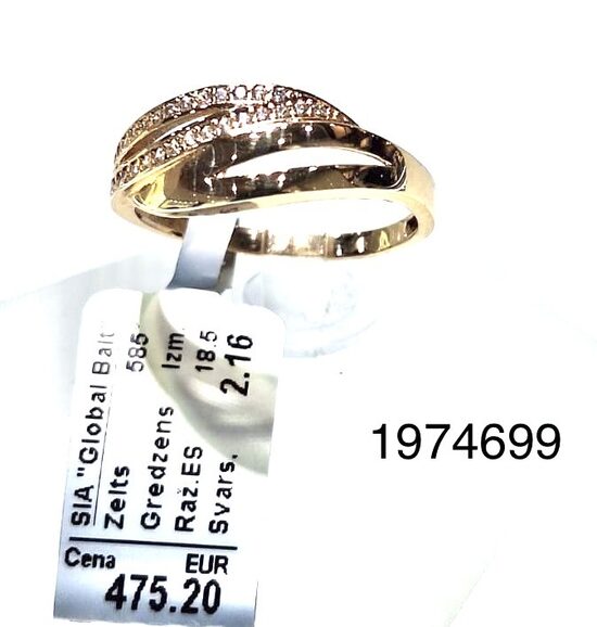 Zelta gredzens 18.5 izm -25%
